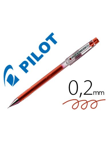 Boligrafo Rojo Pilot Punta Aguja G-Tec-C4