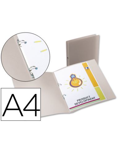 Carpeta Liderpapel 2 Anillas Redondas Mini 15 Mm 49074 Polipropileno Din A4 Transparente