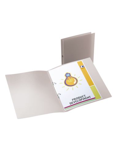 Carpeta Liderpapel 2 Anillas Redondas Mini 15 Mm 49074 Polipropileno Din A4 Transparente