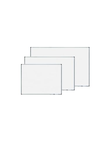 Pizarra Blanca Rocada Acero Vitrificado Magnetico Marco Aluminio Y Cantoneras Pvc 120X90 Cm Incluye Bandeja|Libreriasalesiana