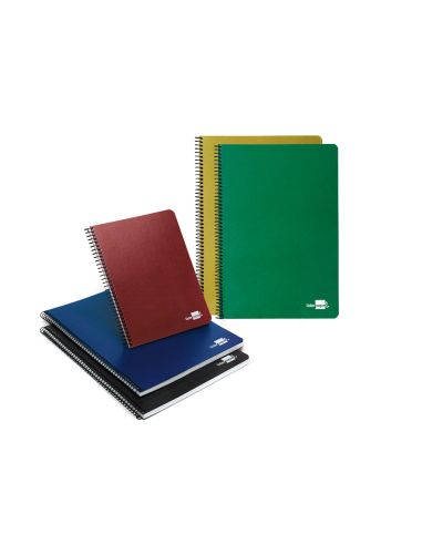 Cuaderno Espiral Liderpapel A4 Tapa Dura 80H 75 Gr Cuadro 4Mm Con Margen Surtidos