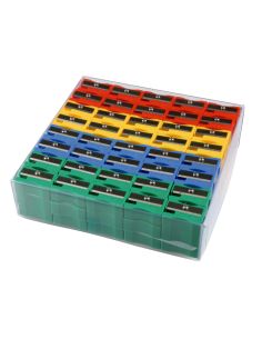 Sacapuntas Liderpapel Plastico 1 Uso Caja De 120 Unidades Colores Surtidos 2