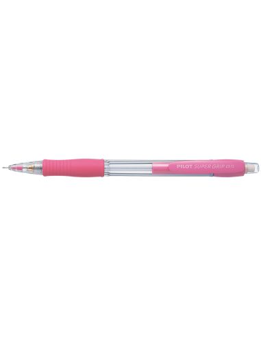 Portaminas Pilot Super Grip Rosa 0,5 Mm Sujecion De Caucho