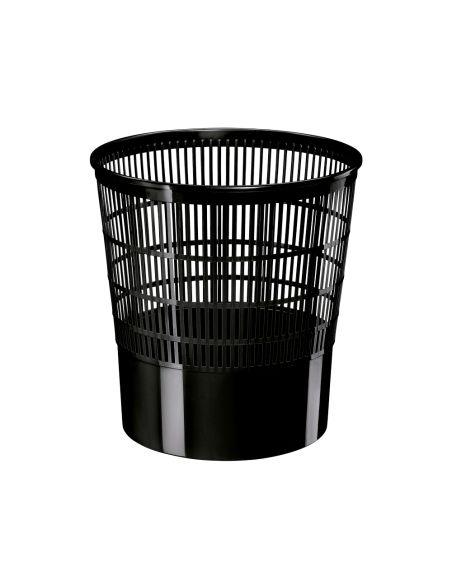 Papelera Plastico Cep Ecoline Rejilla Negra 16 Litros 30X30X31,7 Cm