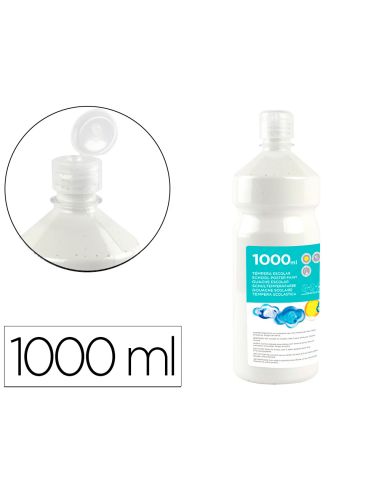 Tempera Liquida Liderpapel Escolar 1000 Ml Blanco