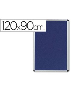 Tablero De Anuncios Q-Connect Mural Grande Fieltro Azul 120X90 Cm
