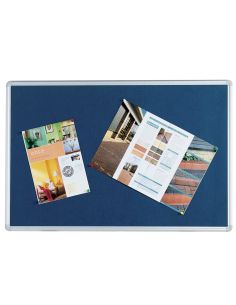 Tablero De Anuncios Q-Connect Mural Grande Fieltro Azul 120X90 Cm 2