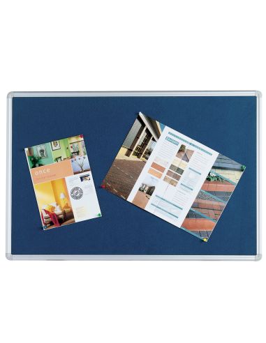 Tablero De Anuncios Q-Connect Mural Grande Fieltro Azul 120X90 Cm