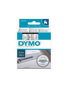 Cinta Dymo Negro-Transparente 9Mm X 7Mt D1 2