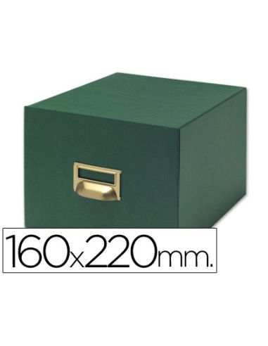 Fichero Fichas Tela Verde 500 Fichas N.5 Tamaño 160X220 Mm