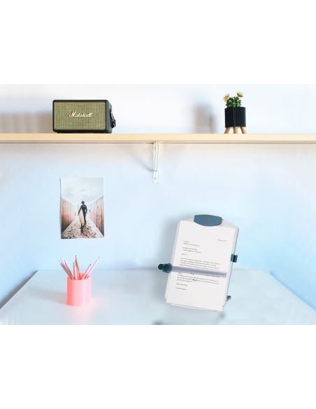 Atril Para Ordenador De Sobremesa Q-Connect Base Regulable De Plastico