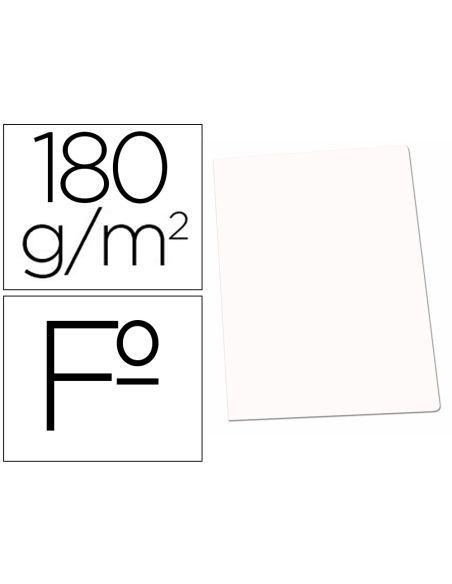 Subcarpeta Cartulina Gio Folio Blanca 180 G/M2
