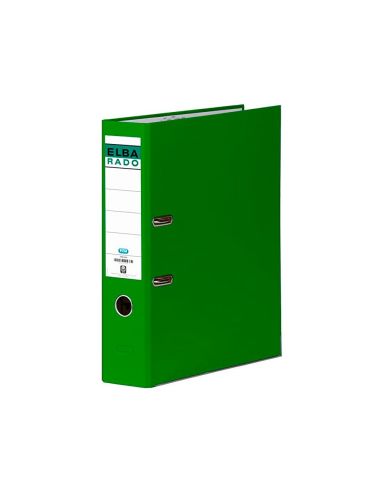 Archivador De Palanca Elba Carton Forrado Folio Verde Lomo De 80 Mm Rado Chic