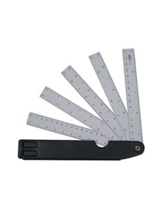 Escala Pardo Abanico 10 Escalas 15 Cm Con Estuche Similpiel