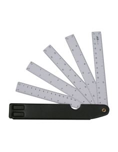 Escala Pardo Abanico 10 Escalas 15 Cm Con Estuche Similpiel 2