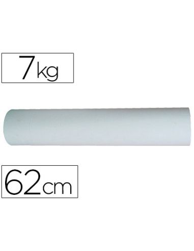 Papel Kraft Liderpapel Bobina Ancho 62 Cm Longitud 250 Mt Peso 7 Kg Gramaje 50 Gr Blanco