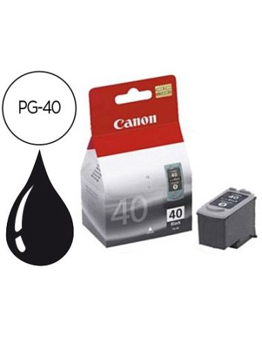 Ink-Jet Canon Ip1200 1300 1600 2200 Mp150 160 170 450 460 Jx200 55 Negro Pg-40