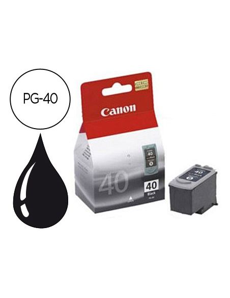 Ink-Jet Canon Ip1200 1300 1600 2200 Mp150 160 170 450 460 Jx200 55 Negro Pg-40
