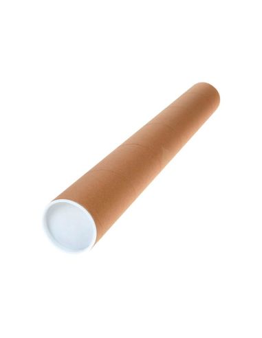 Tubo De Carton Q-Connect Portadocumentos Cartoncillo Encolado Reciclado 1,8 Mm Con 2 Tapas De Plastico 60X640 Mm