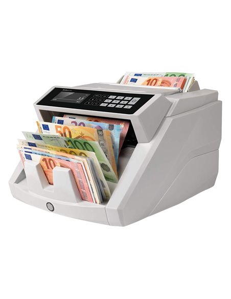 Detector Contador De Billetes Falsos Safescan 2465S 7 Puntos De Verificacion Funcion Añadir Y De Fajos