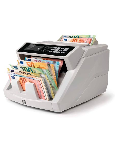 Detector Contador De Billetes Falsos Safescan 2465S 7 Puntos De Verificacion Funcion Añadir Y De Fajos