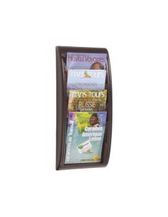 Expositor Mural Paperflow Din A4 Negro 4 Casillas 650X290X95 Mm