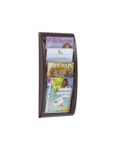 Expositor Mural Paperflow Din A4 Negro 4 Casillas 650X290X95 Mm|Libreriasalesiana
