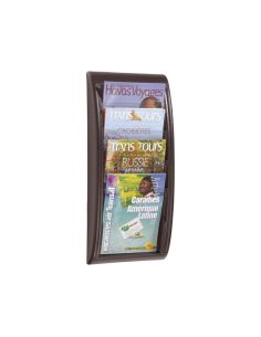 Expositor Mural Paperflow Din A4 Negro 4 Casillas 650X290X95 Mm 2