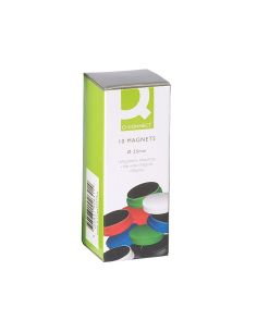 Iman Para Sujecion Q-Connect Ideal Para Pizarras Magneticas25 Mm Colores Surtidos Caja De 10 Unidades 2