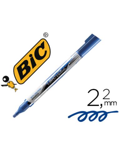 Rotulador Bic Velleda Liquid Pocket Punta Redonda 2,2 Mm Azul