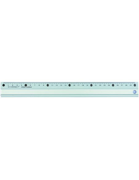 Regla Q-Connect Metalica Aluminio 30 Cm