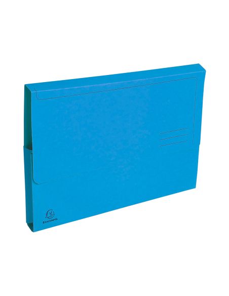 Subcarpeta Cartulina Con Bolsa Exacompta Din A4 Celeste 290 Gr