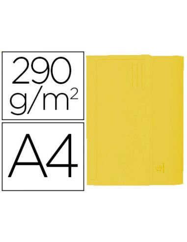 Subcarpeta Cartulina Con Bolsa Exacompta Din A4 Amarillo 290 Gr