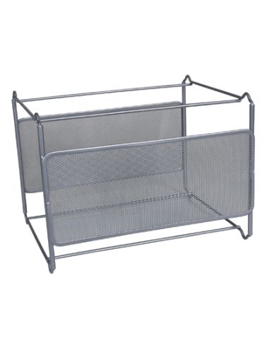 Soporte Para Carpetas Colgante Q-Connect Kf00832 Rejilla Plata Metalico 335X285X250 Mm Para Carpetas Din A4