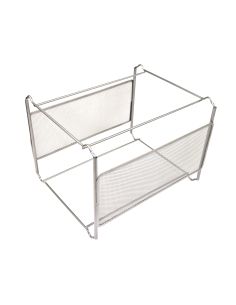 Soporte Para Carpetas Colgante Q-Connect Kf00832 Rejilla Plata Metalico 335X285X250 Mm Para Carpetas Din A4 2