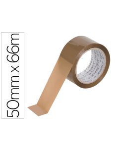 Cinta Adhesiva Q-Connect Polipropileno Havana 66 Mt X 50 Mm Para Embalaje Bajo Ruido