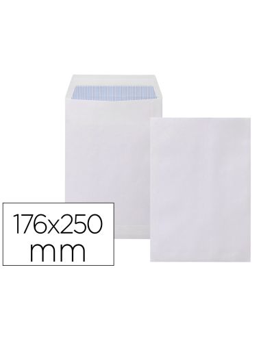 Sobre Liderpapel Bolsa N.15 Blanco B5 176X250 Mm Tira De Silicona Caja De 500 Unidades