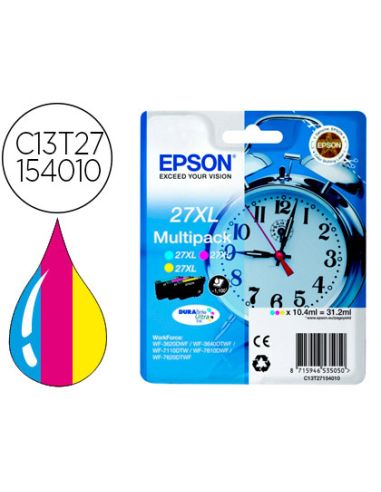 Ink-Jet Epson 27Xl Wf3620 / 7110 / 7610 / 7620 Pack Multicolor