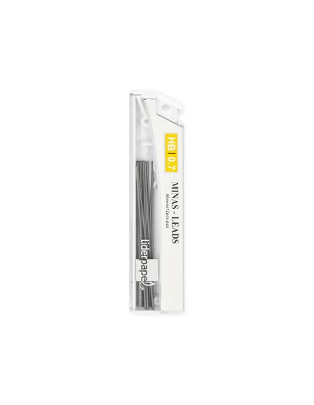 Minas Liderpapel Grafito 0,7 Mm Hb Tubo De 12 Minas Longitud 60 Mm