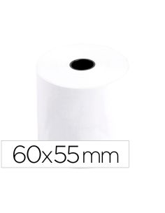 Rollo Sumadora Q-Connect Termico 60 Mm Ancho X 55 Mm Diametro Sin Bisfenol A