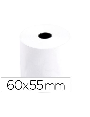 Rollo Sumadora Q-Connect Termico 60 Mm Ancho X 55 Mm Diametro Sin Bisfenol A