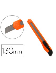 Cuter Q-Connect Plastico Estrecho Cuchilla 9 Mm Xd-05 Con Clip Blister 1 Unidad