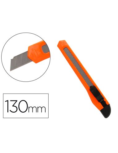 Cuter Q-Connect Plastico Estrecho Cuchilla 9 Mm Xd-05 Con Clip Blister 1 Unidad