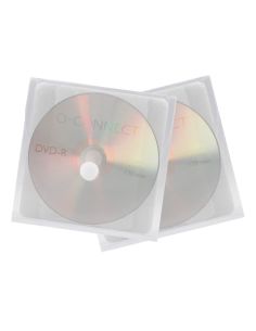 Sobre Para Cd Q-Connect Polipropileno Autoadhesivo Convelcro-Bolsa Con 5 Unidades-