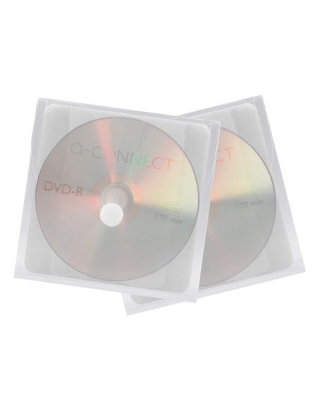 Sobre Para Cd Q-Connect Polipropileno Autoadhesivo Convelcro-Bolsa Con 5 Unidades-|Libreriasalesiana