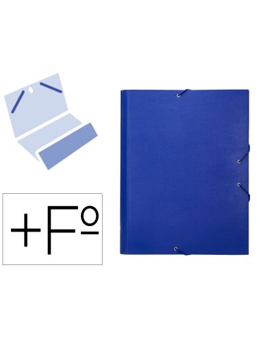Carpeta Clasificadora Liderpapel 12 Departamentos Folio Prolongado Carton Forrado Azul