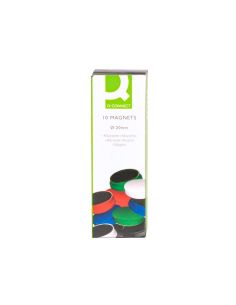 Iman Para Sujecion Q-Connect Ideal Para Pizarras Magneticas20 Mm Colores Surtidos Caja De 10 Unidades 2