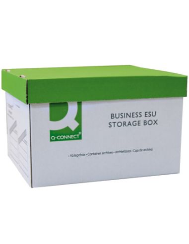Cajon Q-Connect Carton Para 3 Cajas Archivo Definitivo A4 Lomo 100 Mm Montaje Automaticomedidas Interior 327X387X250Mm