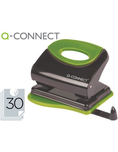 Taladrador Q-Connect Kf00996 Metalico Con Empuñadura De Caucho Capacidad 30 Hojas