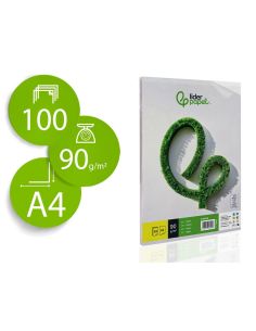 Papel Liderpapel A4 90G/M2 Liso Paquete De 100 Hojas